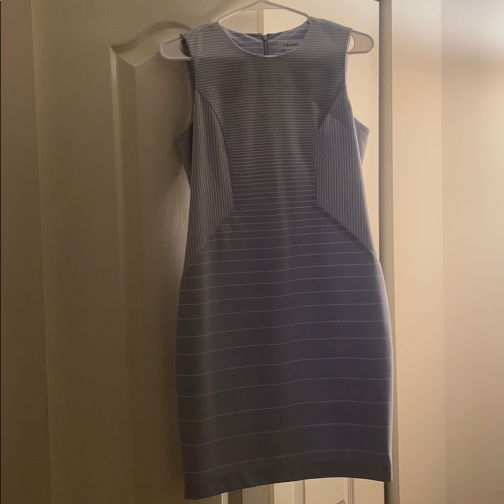 Calvin Klein Asymmetrical Design Dress